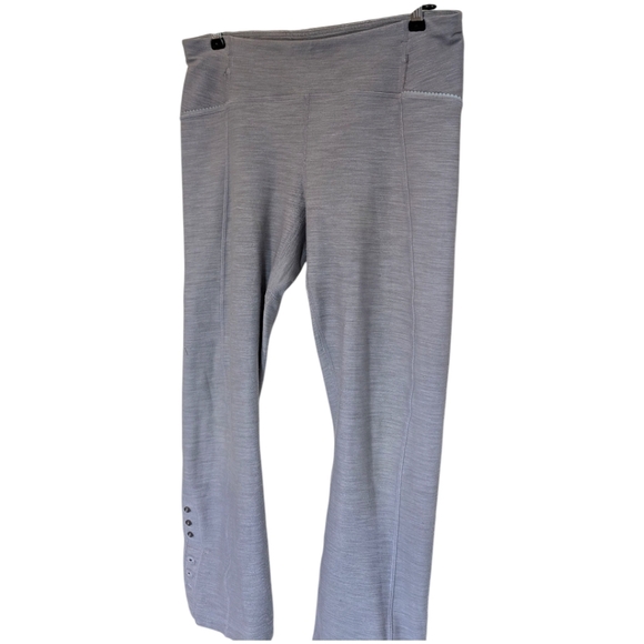 Lululemon Ride On Crop Legging Reflective Grey Slub Denim Rel: 2012 Women's 8 - Picture 16 of 16